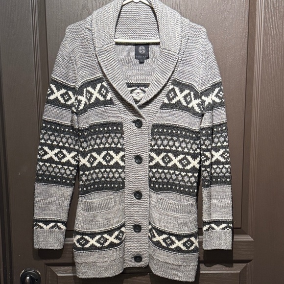 SANSARA Wool blend knit cardigan sweater Small oversized fit - Picture 10 of 13